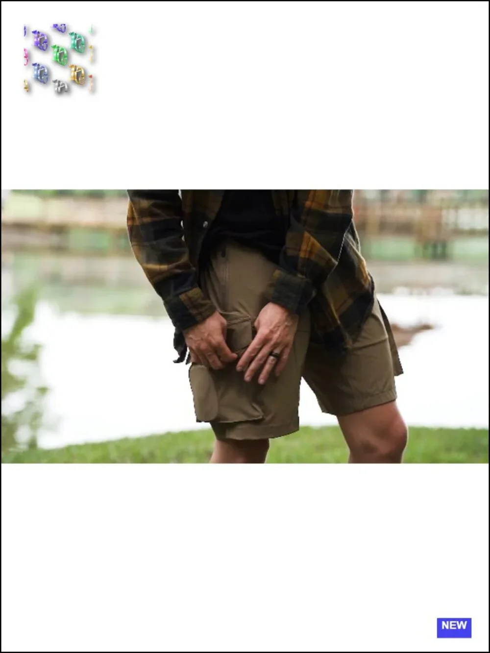 Men's Cargo Shorts Multi Pockets Lightweight Hiking Travel